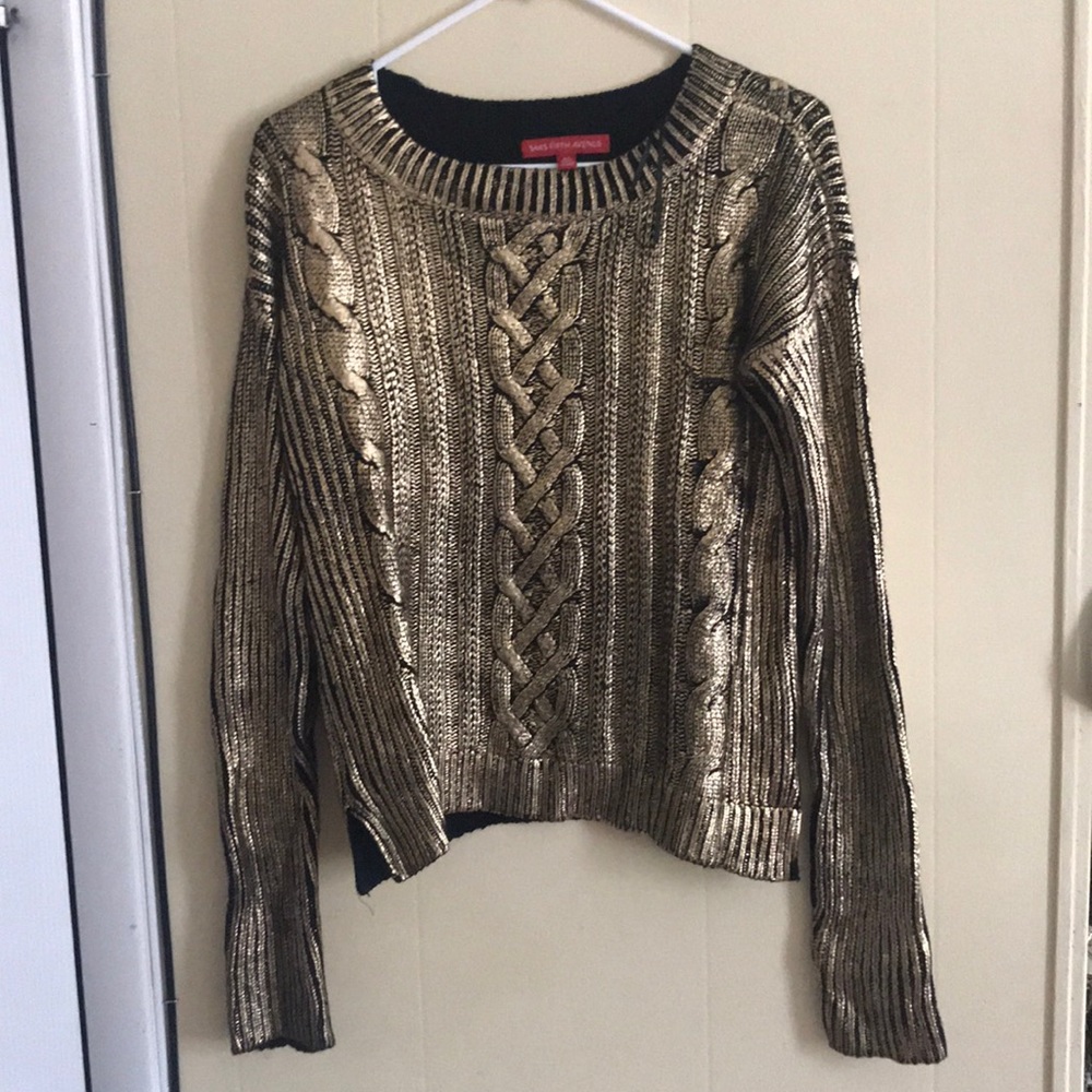 Gold/Black Sweater